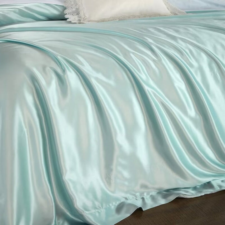 Mint Green 25 Momme Mulberry Silk Bedding Set