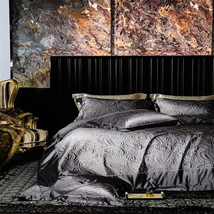 Noir Paisley Duvet Cover Set