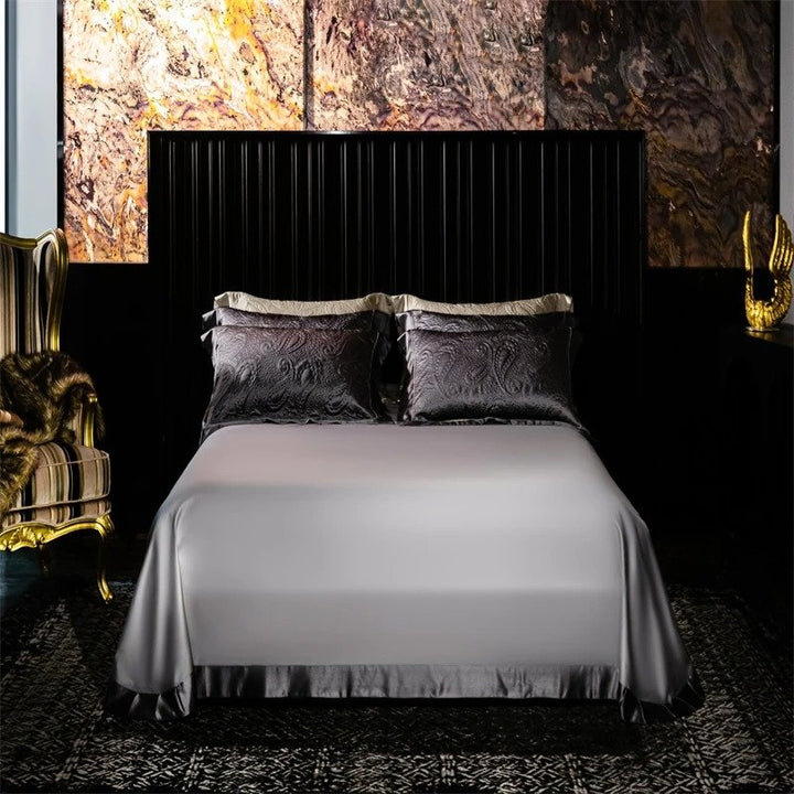 Noir Paisley Duvet Cover Set