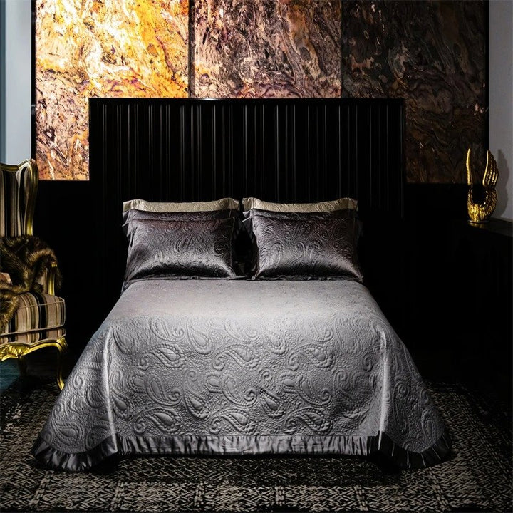 Noir Paisley Duvet Cover Set