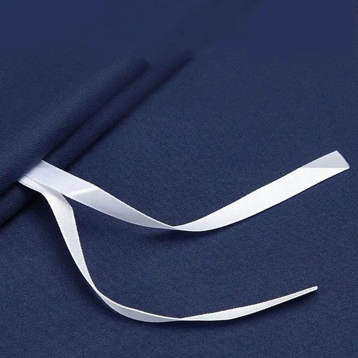 One-Line 1000 TC Blue/White Duvet Cover Set