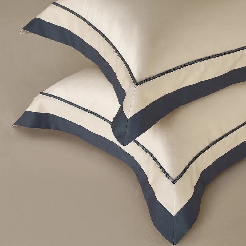 One-Line 1000 TC Camel Beige Duvet Cover Set