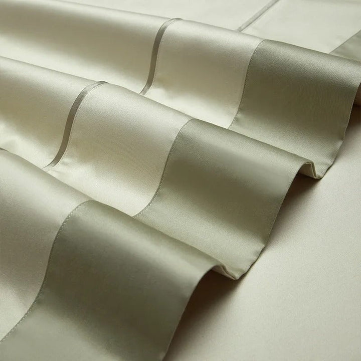 One-Line 1000 TC Sage Green Duvet Cover Set