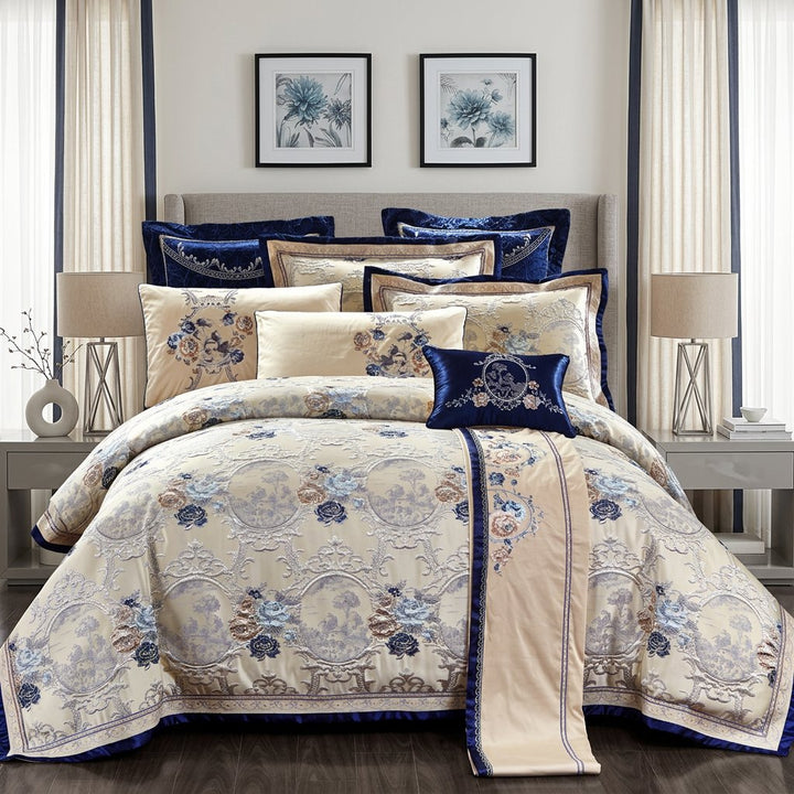 Oriental Jacquard Luxury Bedding Set (600 TC)
