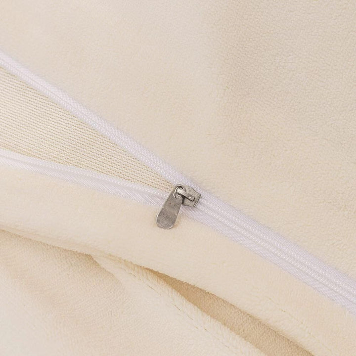 Pink & Cream Fluffy Ribbed Duvet Cover Set