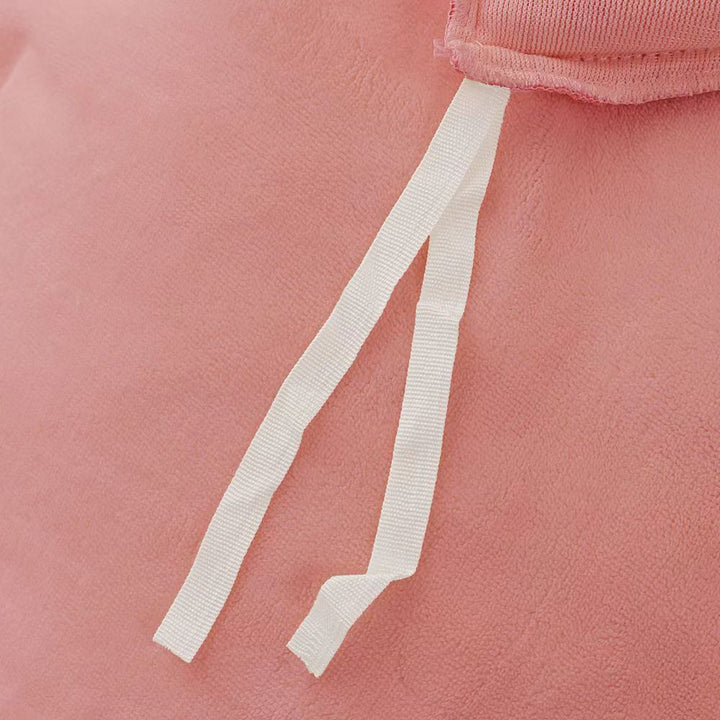Fluffy Ribbed Pink Bedding Set