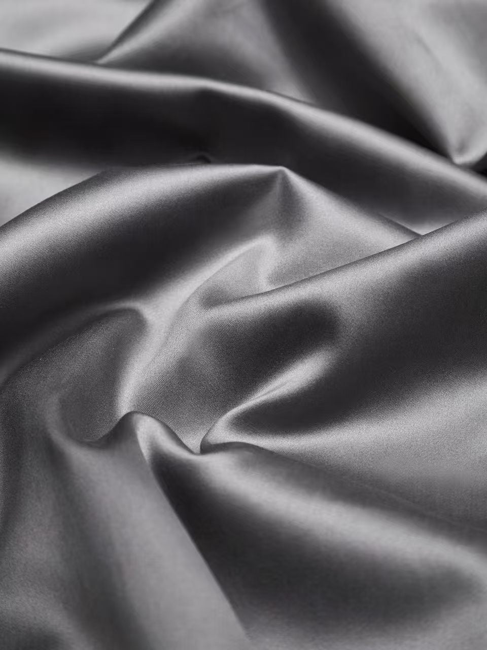 Linnea Charcoal 1200 TC Duvet Cover Set - fabric close-up