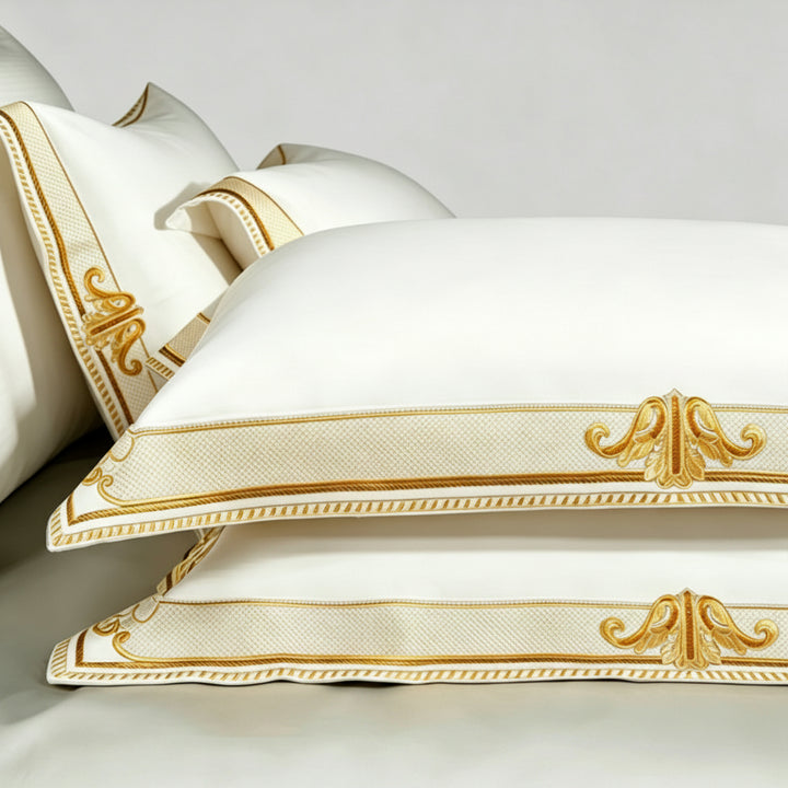 Bianco Premium Embroidered Duvet Cover Set (Egyptian Cotton, 1000 TC)