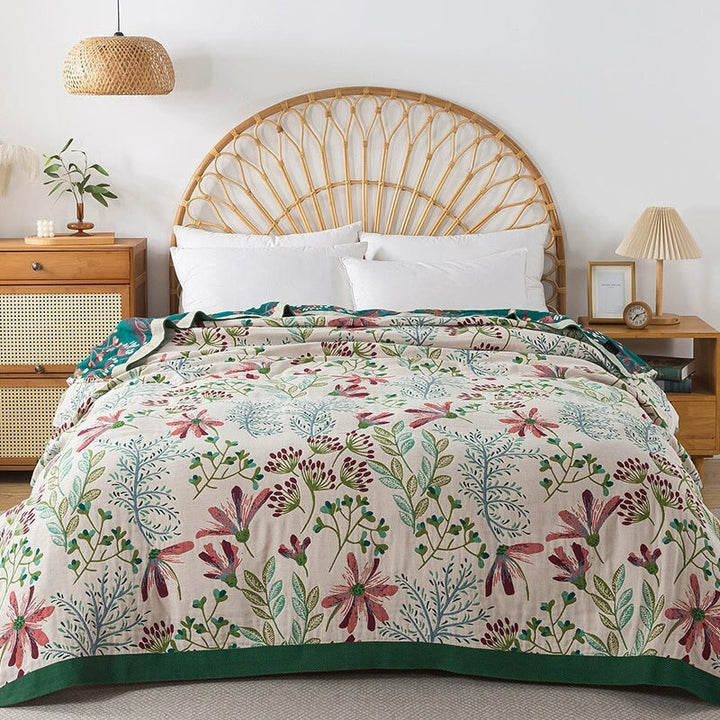 Roomie Wildflower Gauze Cotton Blanket