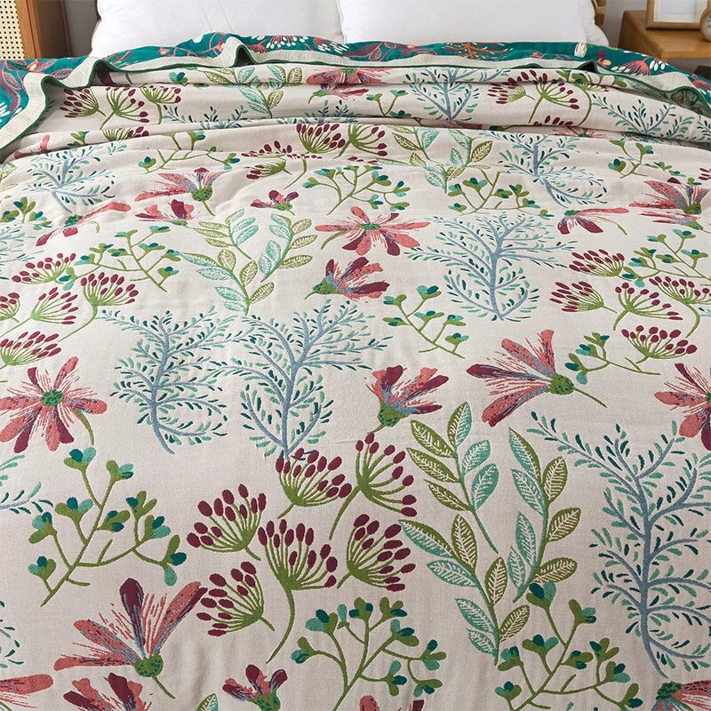 Roomie Wildflower Gauze Cotton Blanket