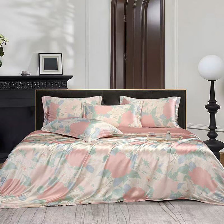 Rosé Dawn 100% Mulberry Silk 22mm Duvet Cover Set