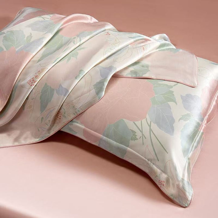Rosé Dawn 100% Mulberry Silk 22mm Duvet Cover Set