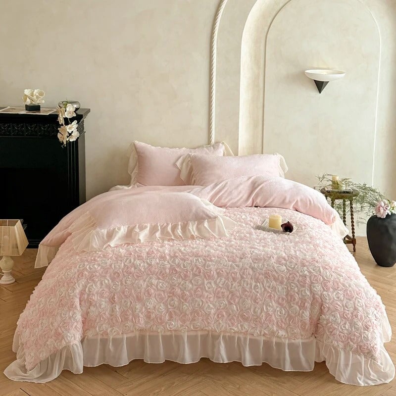 Rosé Royale Velvet Luxury Bedding Set