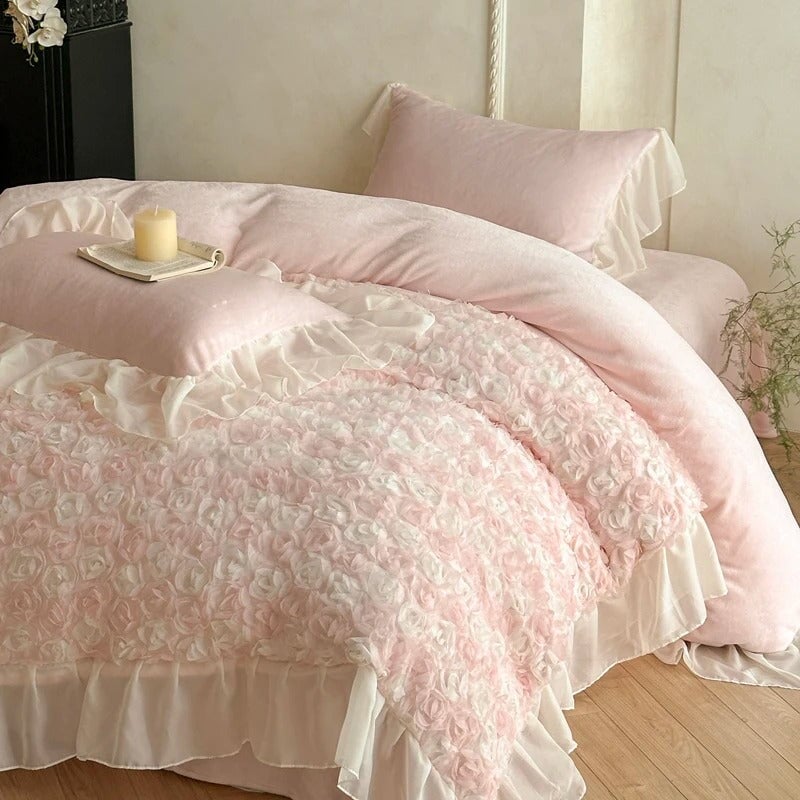 Rosé Royale Velvet Luxury Bedding Set