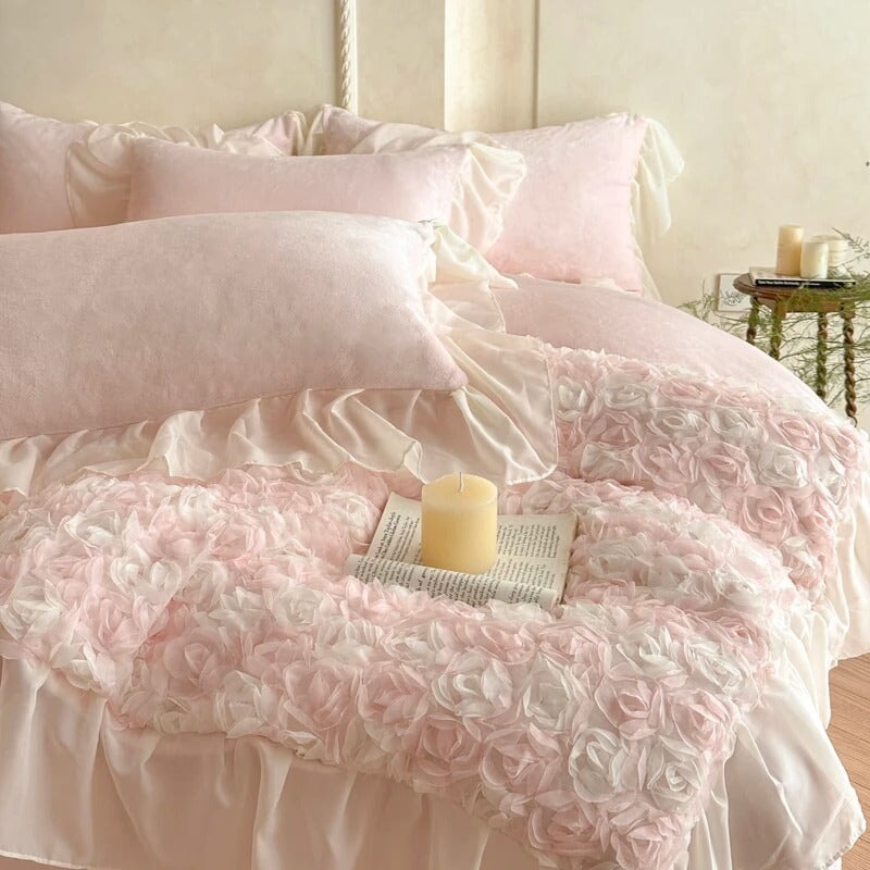 Rosé Royale Velvet Luxury Bedding Set