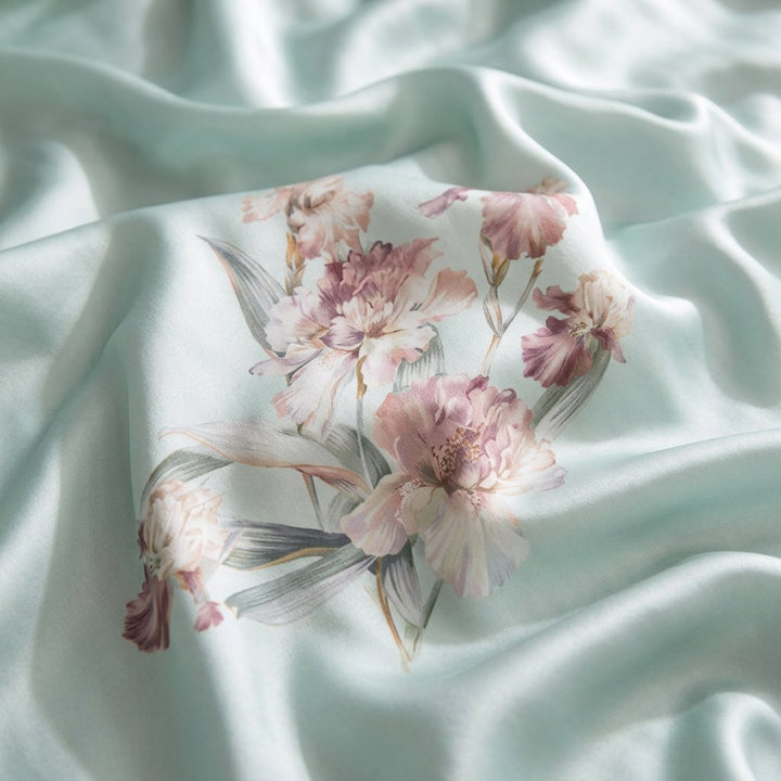 Serena Bloom 100% Mulberry Silk 22 Momme Duvet Cover Set