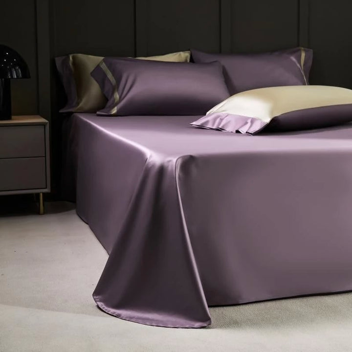 Silk & Cotton Luxe Contrast Duvet Cover Set