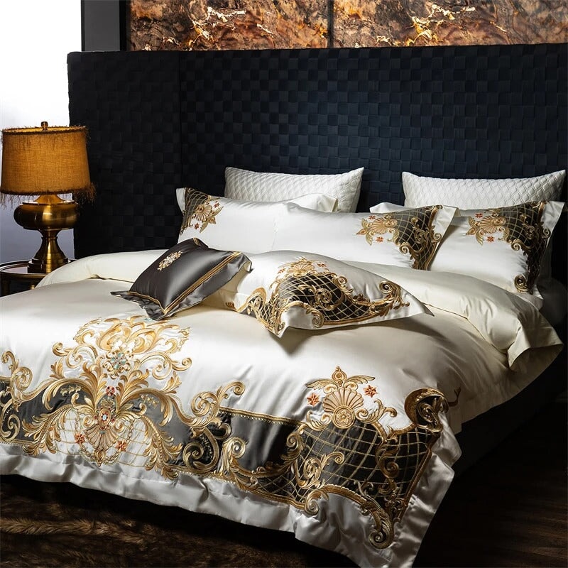 Victoria Embroidered Duvet Cover Set