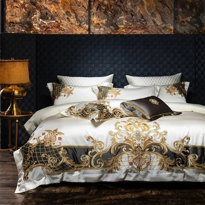 Victoria Embroidered Duvet Cover Set