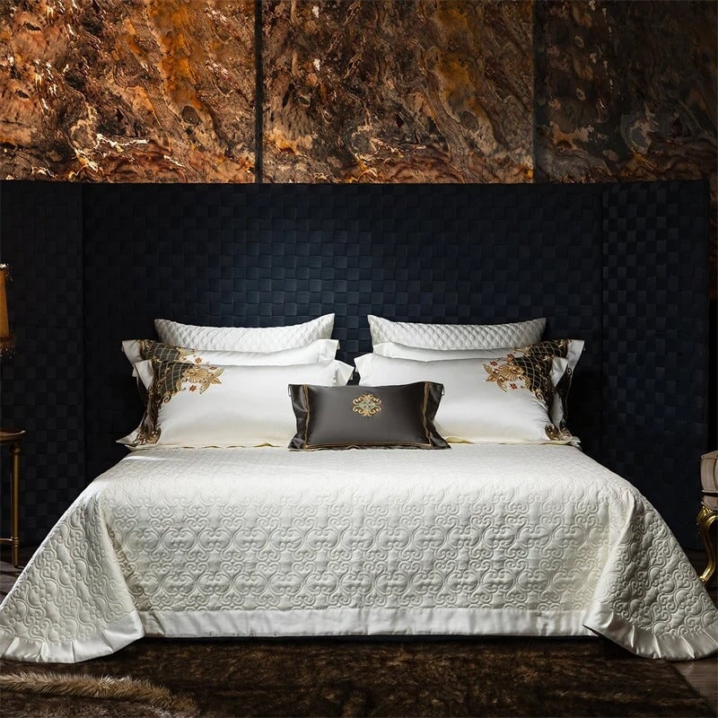 Victoria Embroidered Duvet Cover Set