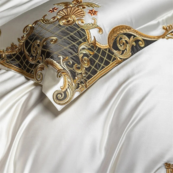 Victoria Embroidered Duvet Cover Set