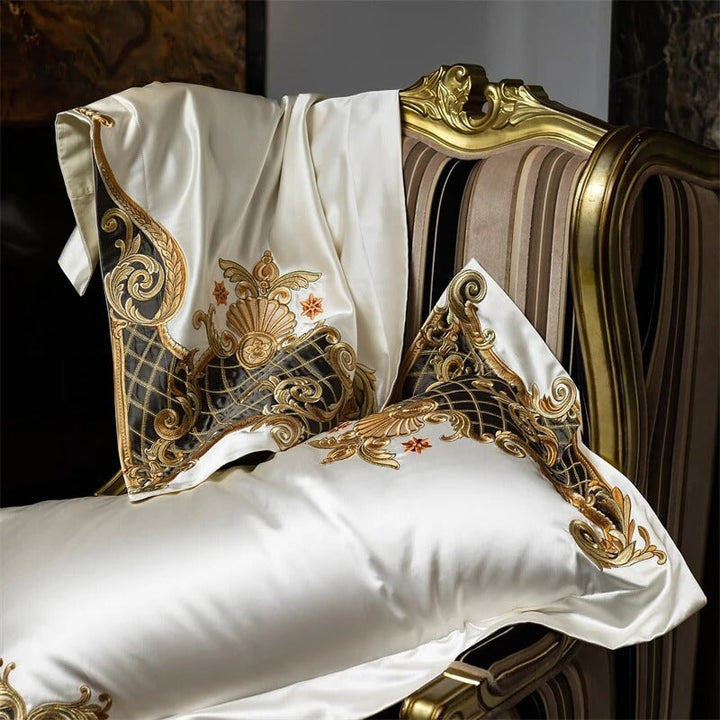 Victoria Embroidered Duvet Cover Set