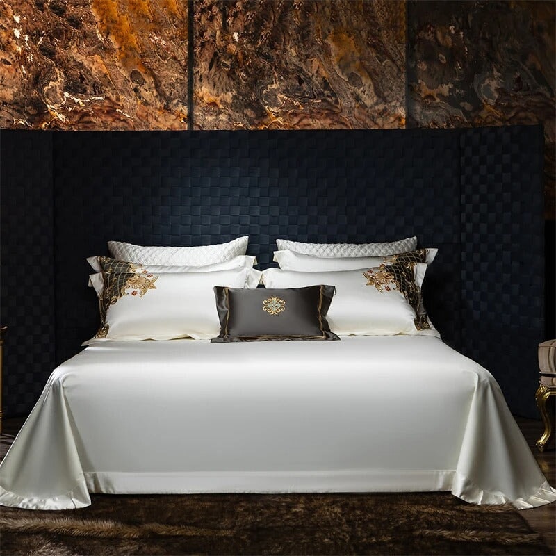 Victoria Embroidered Duvet Cover Set