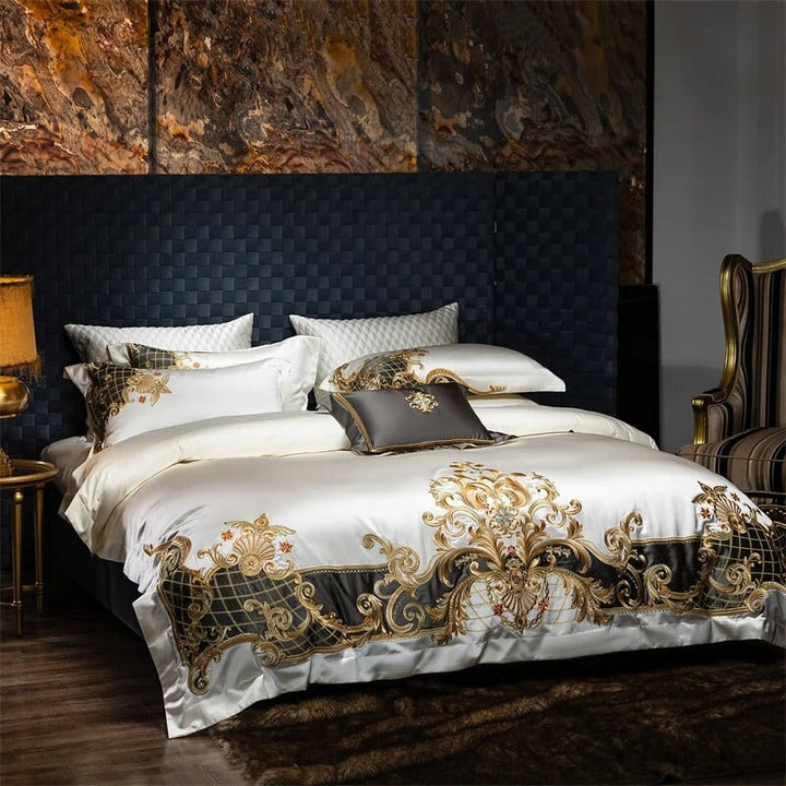 Victoria Embroidered Duvet Cover Set