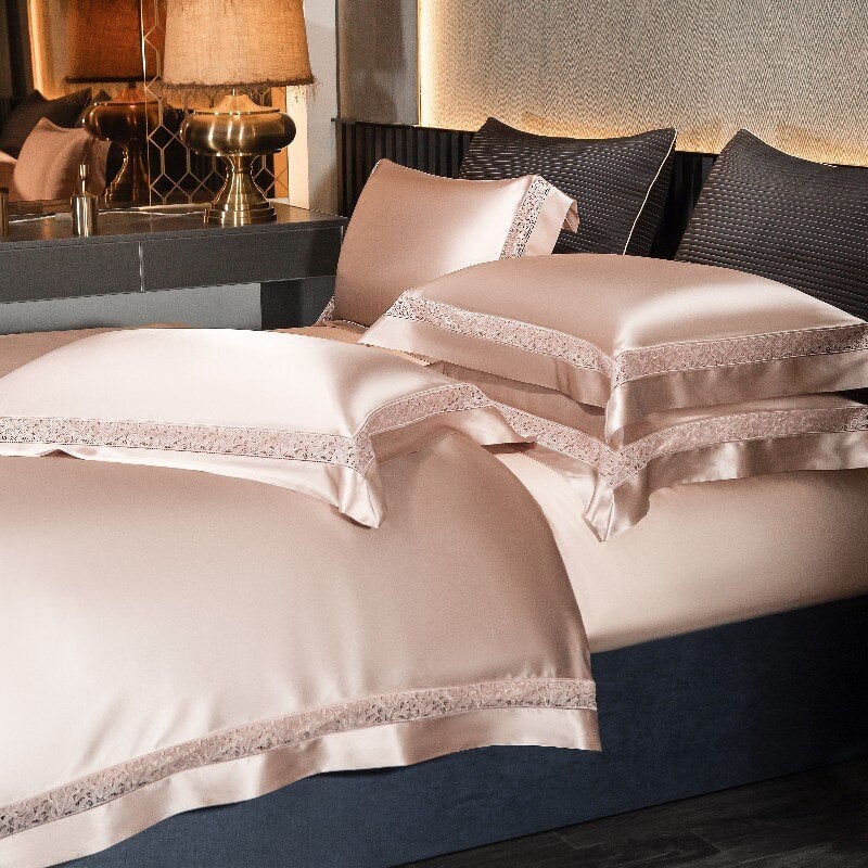 Annabelle Pale Pink Luxury Duvet Cover Set – Roomie Design