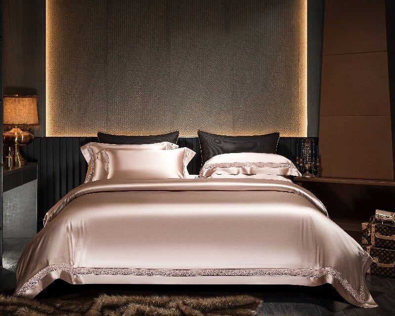 Annabelle Pale Pink Luxury Duvet Cover Set – Roomie Design