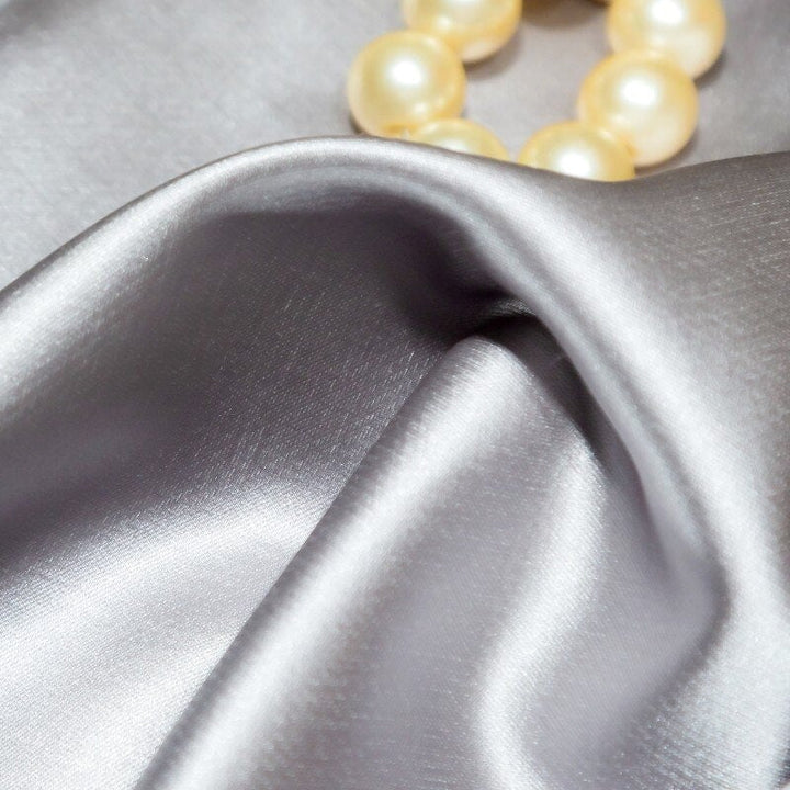 Annabelle Silver Grey Lace Luxury Duvet Cover Set (1000 TC)