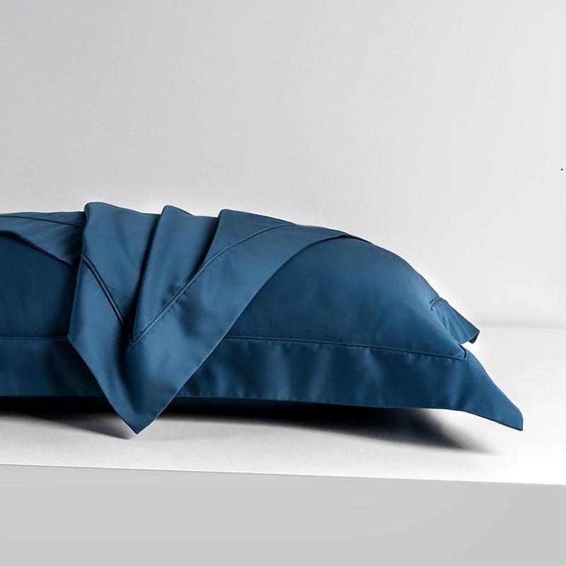 Blue Egyptian Cotton Pillowcases (Set of 2) Bedding Roomie Design 
