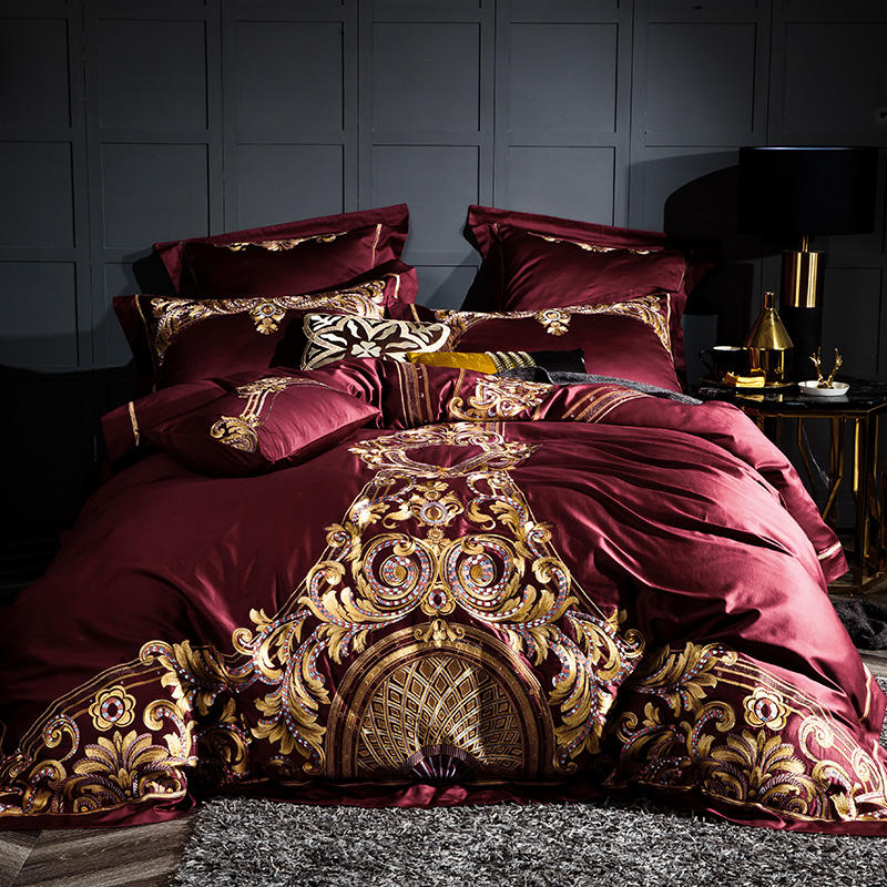 Cassandra 1000 TC Luxury Egyptian Cotton Duvet Cover Set Bedding Roomie Design 