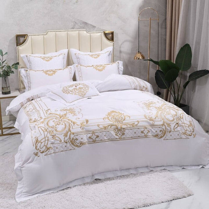Concentric Duvet Cover Set (Egyptian Cotton, 1000 TC) Bedding Roomie Design 