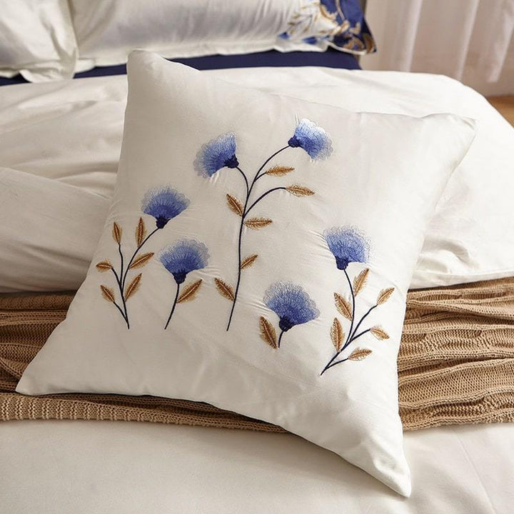 Cornflower Meadow Duvet Cover Set (Egyptian Cotton, 400 TC) - Roomie Design