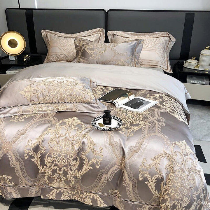 Damask Luxury 1000 TC Egyptian Cotton Duvet Cover Set Bedding Roomie Design 