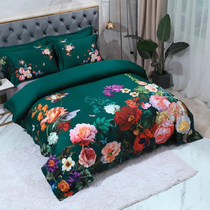 Emerald Splash Duvet Cover Set Bedding Roomie Design 
