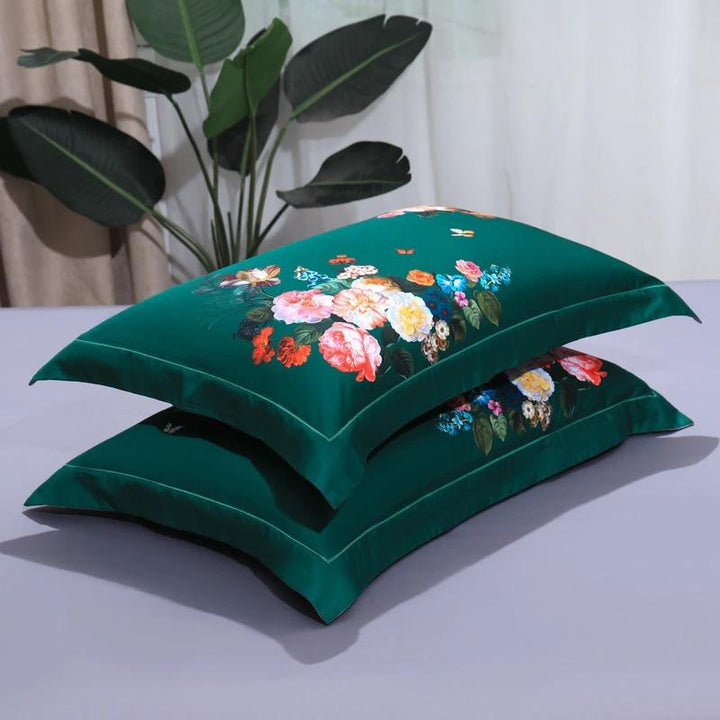 Emerald Splash Pillowcases (Set of 2)
