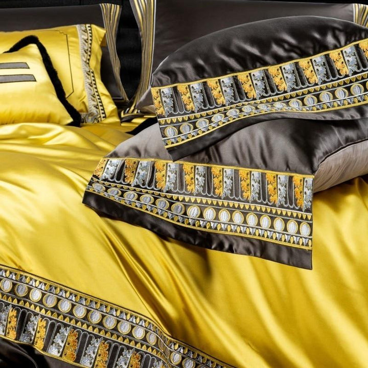 Evillie Duvet Cover Set (Egyptian Cotton, 600 TC) Bedding Roomie Design 