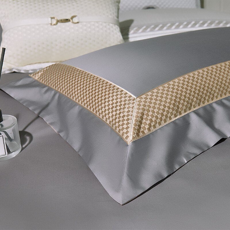Grandiose Grey Luxury 1000 TC Duvet Cover Set Bedding Roomie Design 