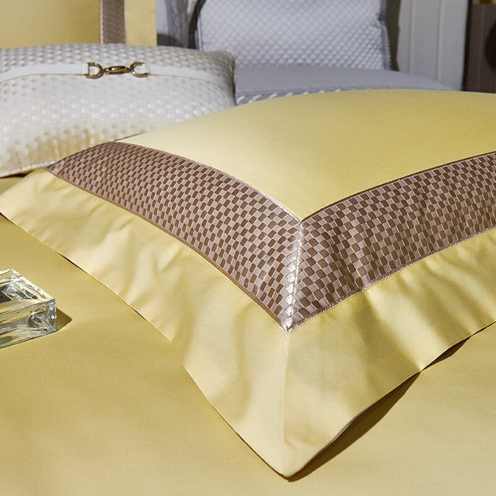 Grandiose Yellow Luxury 1000 TC Duvet Cover Set