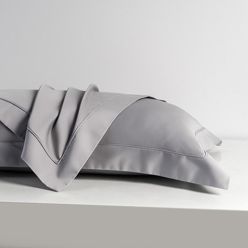 Grey Egyptian Cotton Pillowcases (Set of 2) Bedding Roomie Design 