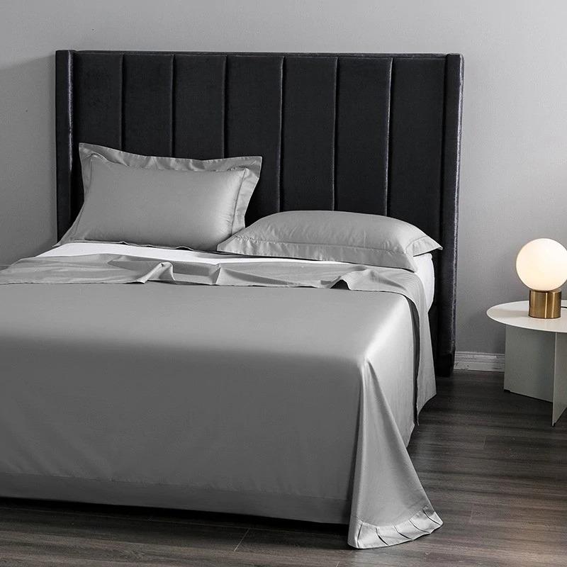 Grey Egyptian Cotton Sheet (1000 TC) Bedding Roomie Design 