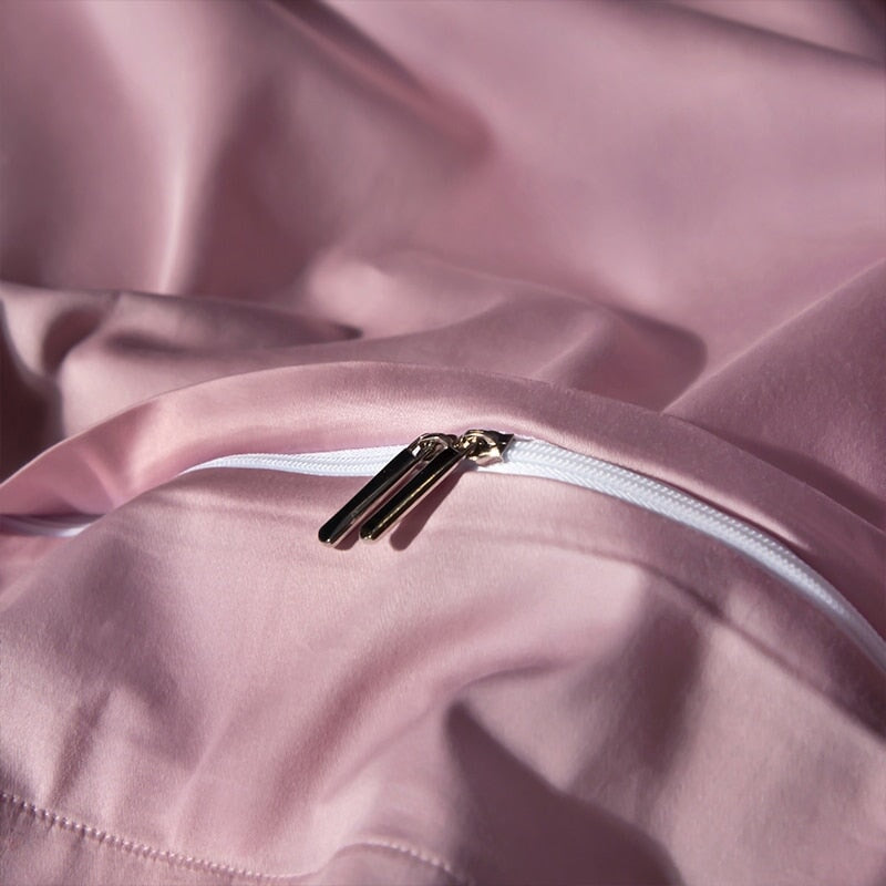 Hotel Lux Pink Egyptian Cotton Duvet Cover Set (600 TC)