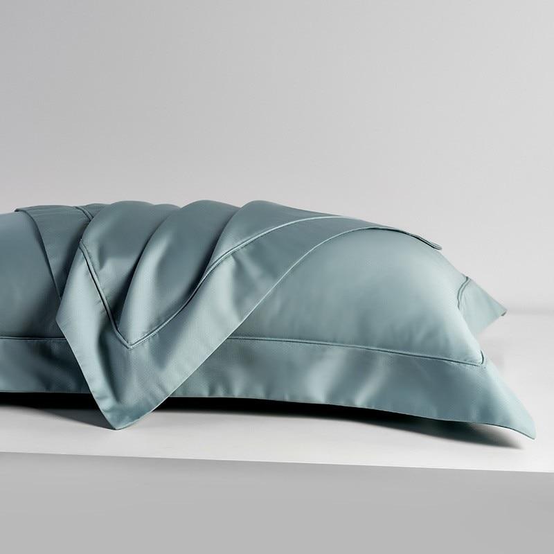 Light Blue Egyptian Cotton Pillowcases (Set of 2) Bedding Roomie Design 