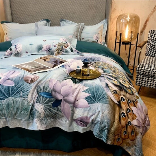 Deep Lotus Duvet Cover and Pillowcases main image 1