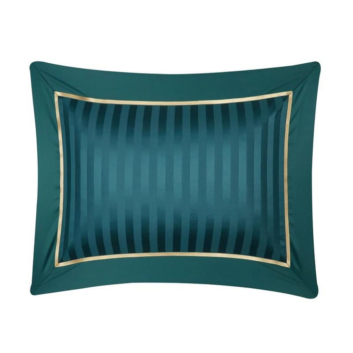 Luxurious 1200-Thread-Count Green Duvet Cover Set (Egyptian Cotton)