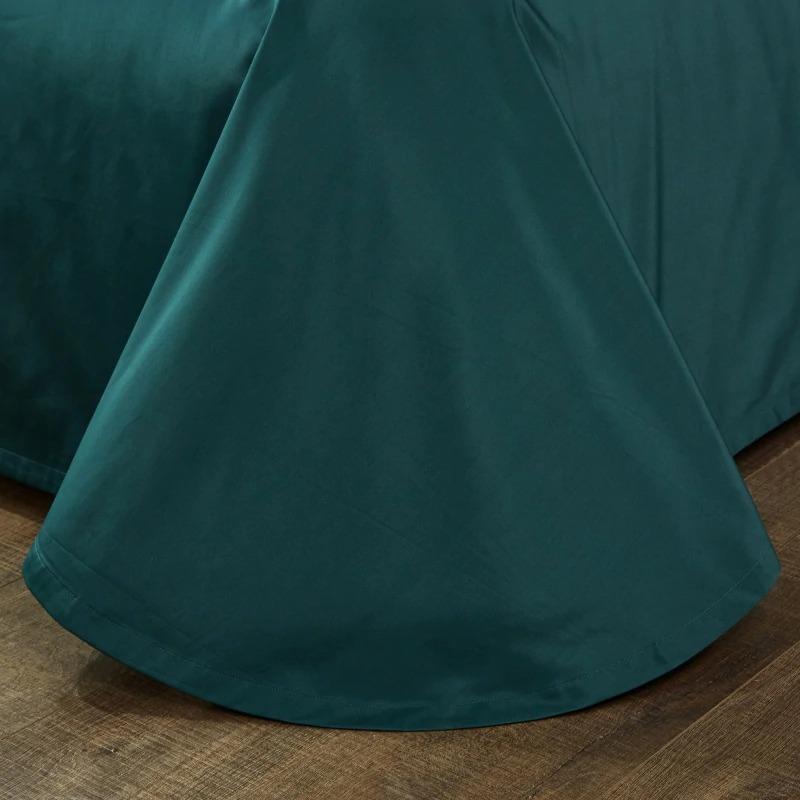 Luxurious 1200-Thread-Count Green Duvet Cover Set (Egyptian Cotton)