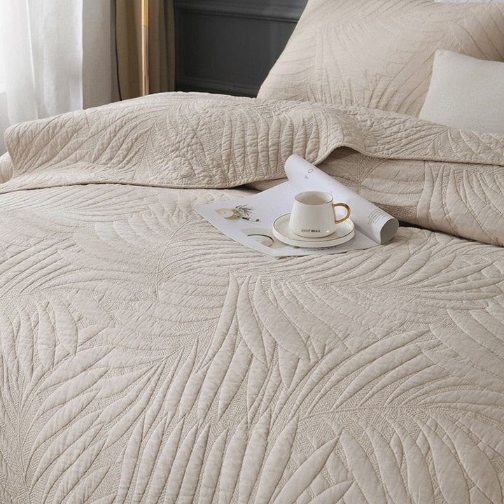 Luxury Fern Cotton Quilt Set