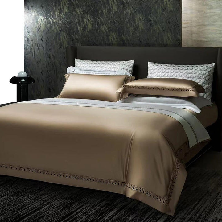 Luxury Links Gold 1500 TC Egyptian Cotton Duvet Cover Set